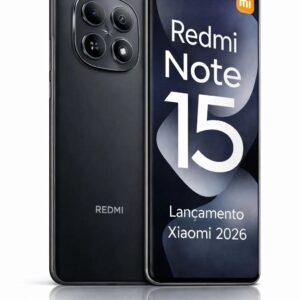 Smartphone Celular Xiaomi Redmi Note 15 4G 256GB 8GB Lançamento 2026 Câmera 108MP 20MP AMOLED 120Hz FHD plus Design Premium Água e Poeira