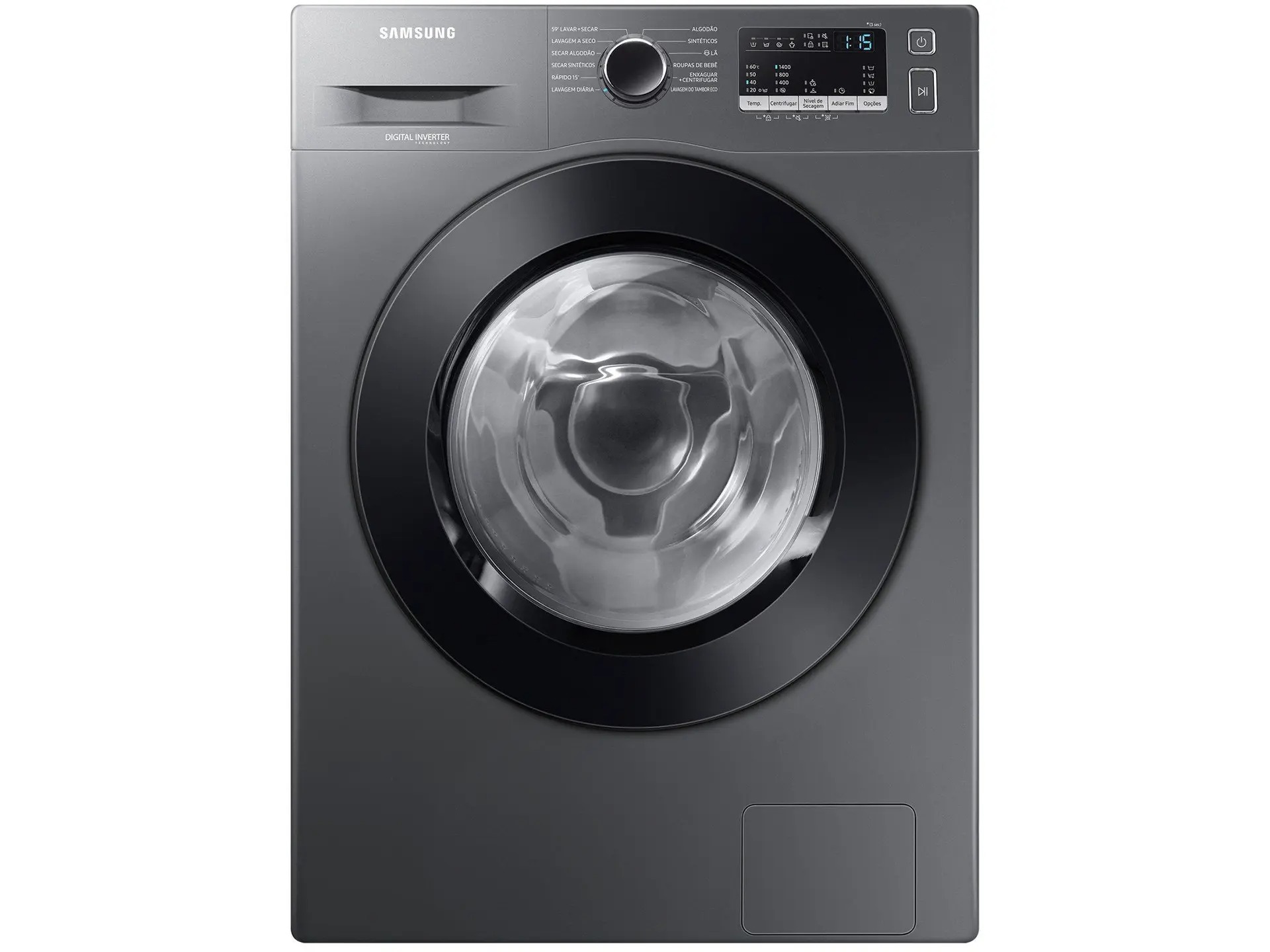 Lava e Seca Samsung WD11M com Digital Inverter WD11M4473PX Inox Look 11/7kg - Imagem 2