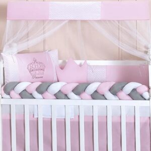 Kit Berço Americano Enxoval Bebê 11 Peças Completo com Elástico e Trocador - Rei do Kit Berço