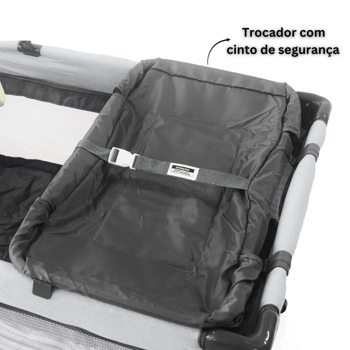 Berço Portátil Joly Baby Style 2 Níveis de Altura Compacto Chiqueirinho Com Trocador - BabySyle - Imagem 4