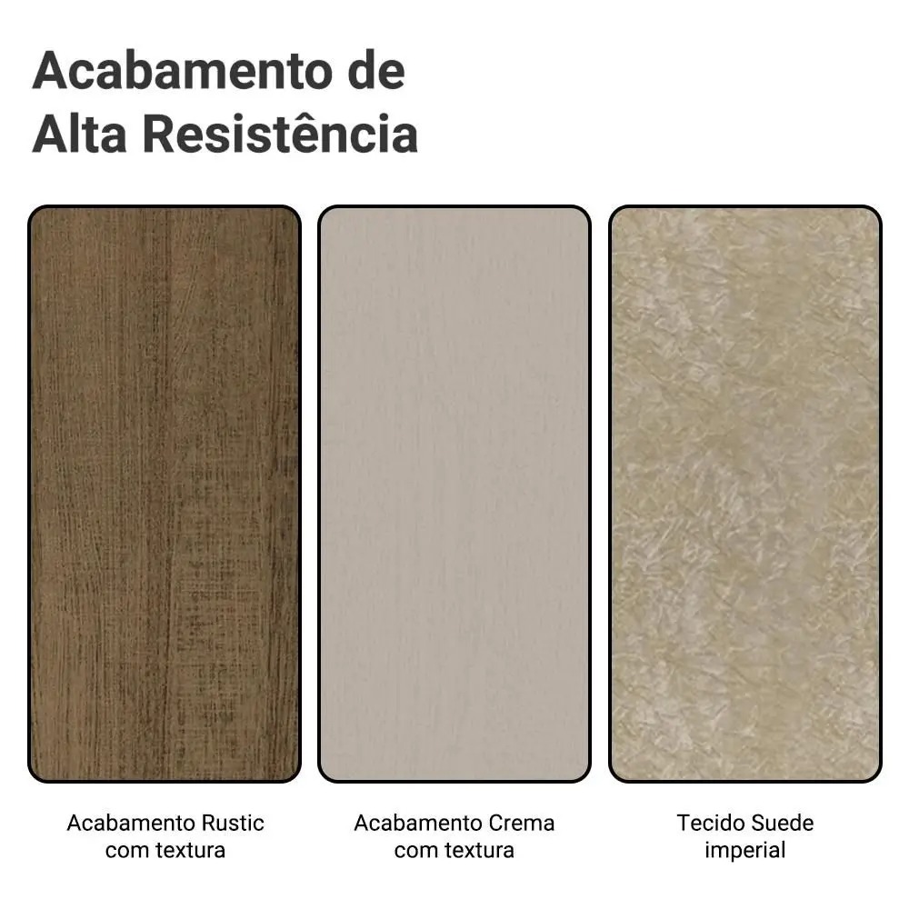 Conjunto Sala de Jantar Mesa Tampo de Madeira 6 Cadeiras Simone Madesa - Imagem 11