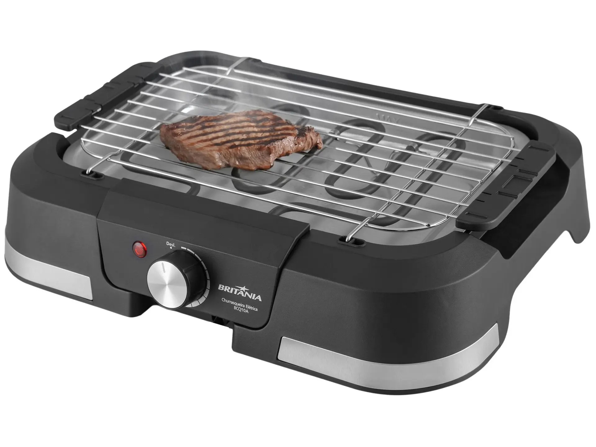 Churrasqueira Elétrica De mesa Britânia 1500W de potência BCQ10A - Imagem 2