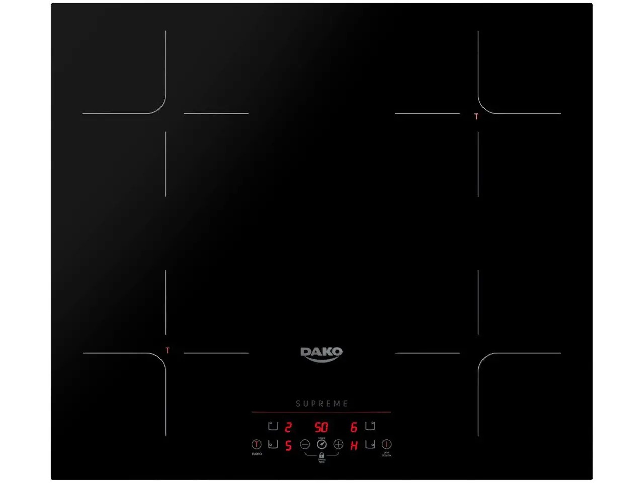 Cooktop De Indução 4 Bocas Dako Supreme Preto 220V - Imagem 2