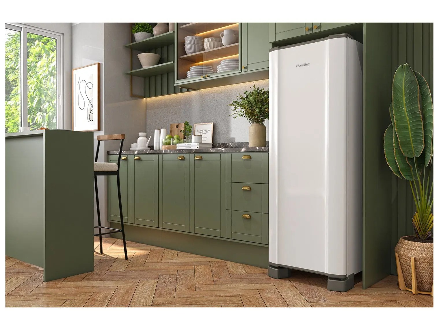 Geladeira/Refrigerador Esmaltec Cycle Defrost 1 Porta Branco 293L ROC31 PRO - Imagem 2