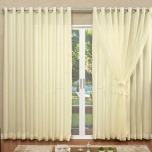 Cortina Voil com Forro Microfibra 4,00m x 2,70m - Marias Enxoval Cortinas