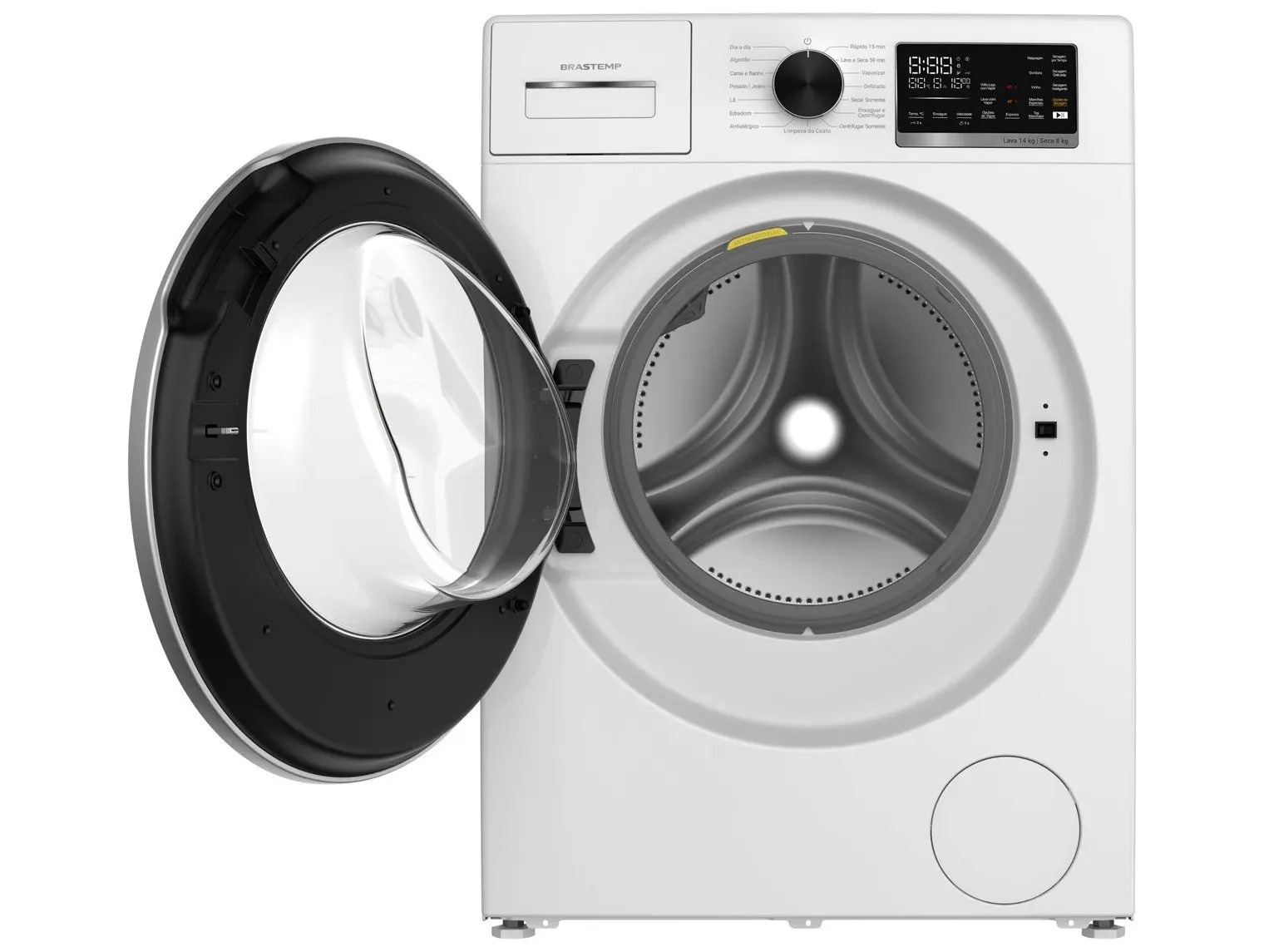 Lava e Seca Brastemp 14kg BNO14AB Água Quente e Fria Branca - Imagem 5