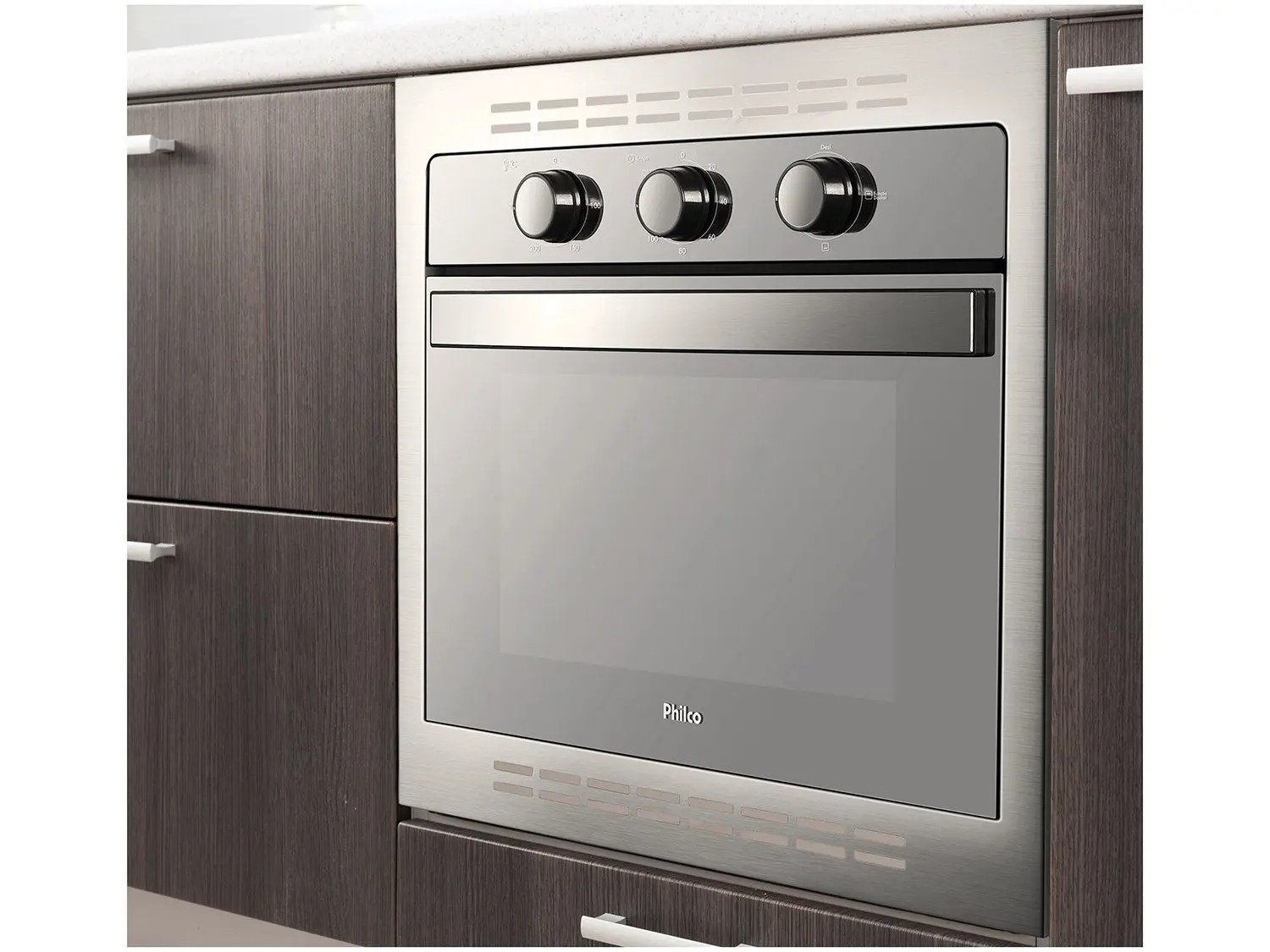 Forno de Embutir Elétrico Philco 46 Litros Timer Dourar Assar Grelhar - Imagem 5