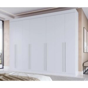 Guarda Roupa Casal Estônia 8 Portas 4 Gavetas MDF ACP Móveis - Linhamobília