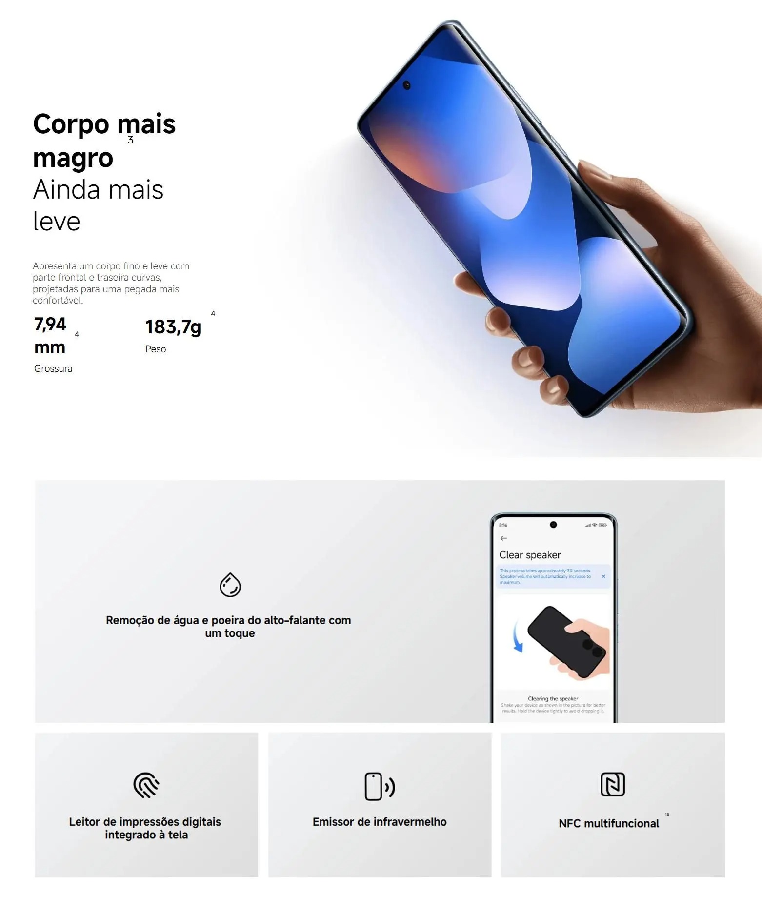Xiaomi Redmi Note 15 256GB 8GB Câmera 108MP 20MP AMOLED 120Hz FHD Plus Design Premium Água e Poeira - Imagem 4