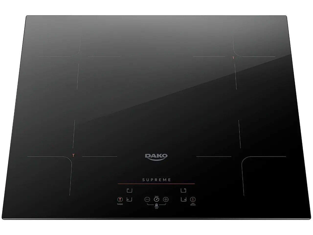 Cooktop De Indução 4 Bocas Dako Supreme Preto 220V - Imagem 4
