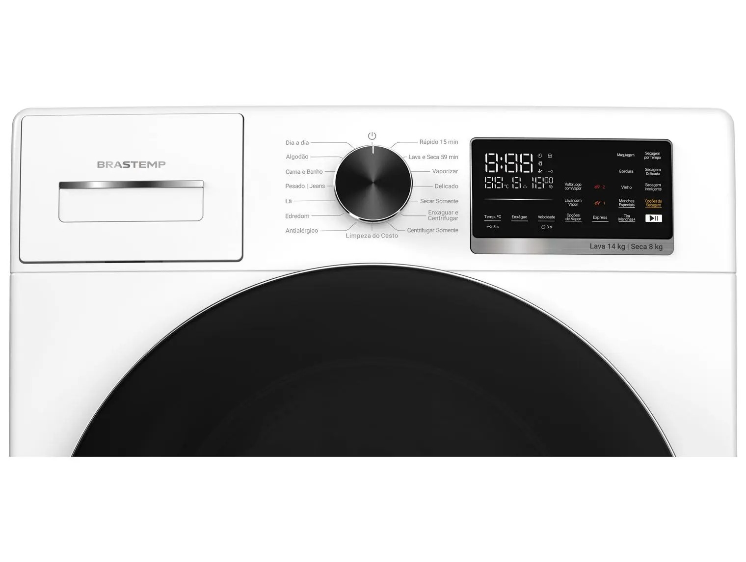 Lava e Seca Brastemp 14kg BNO14AB Água Quente e Fria Branca - Imagem 7