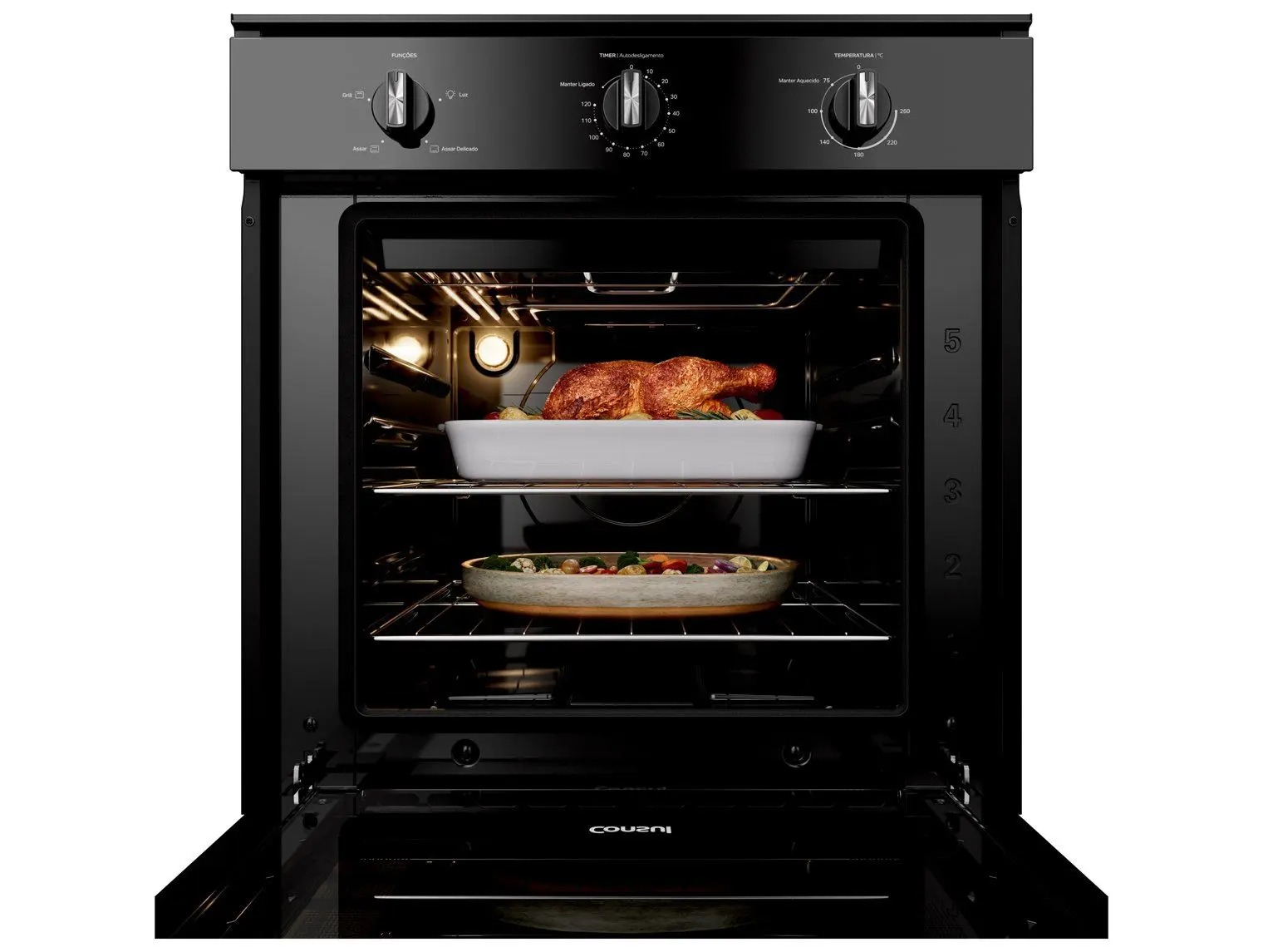 Forno de Embutir Elétrico Consul 84 Litros Preto com Timer Autodesligamento e Grill - COB84BE - Imagem 8