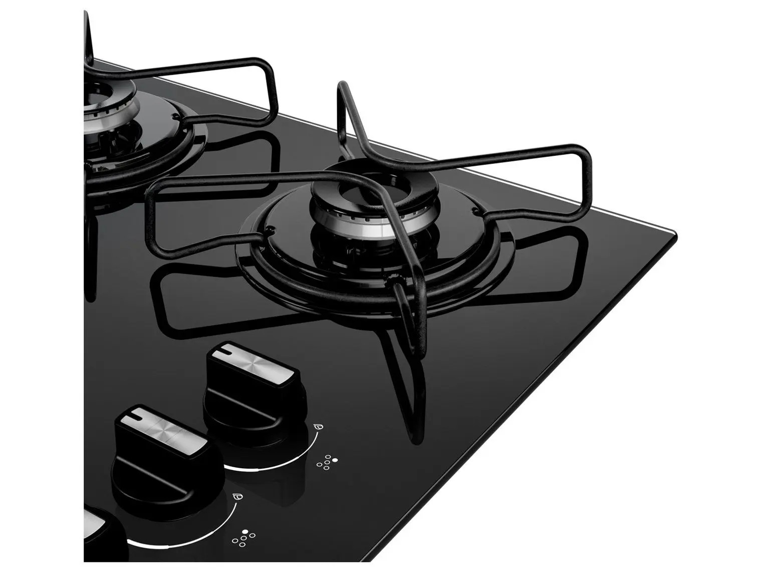 Cooktop 5 Bocas a Gás Consul Mesa de Vidro GLP Preto Superautomático CD075BE - Imagem 7
