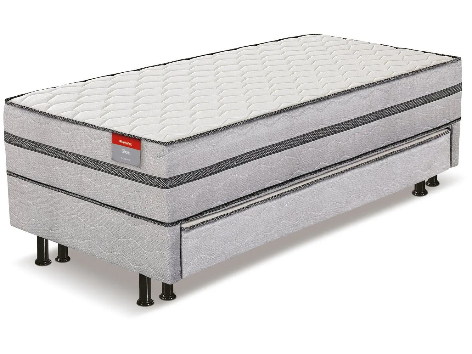 Cama Box Conjugada Solteiro Reconflex Espuma com Cama Auxiliar - 65x88x188cm Elos - Imagem 4