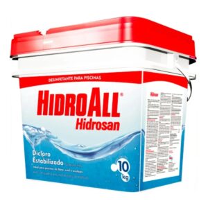 Cloro Para Piscina Hidrosan Hidroall Estabilizado Dicloro BD 10 KG
