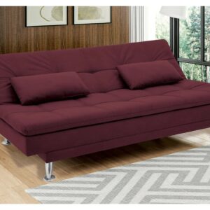 Sofá-cama Casal Reclinável Suede Linoforte Yasmin