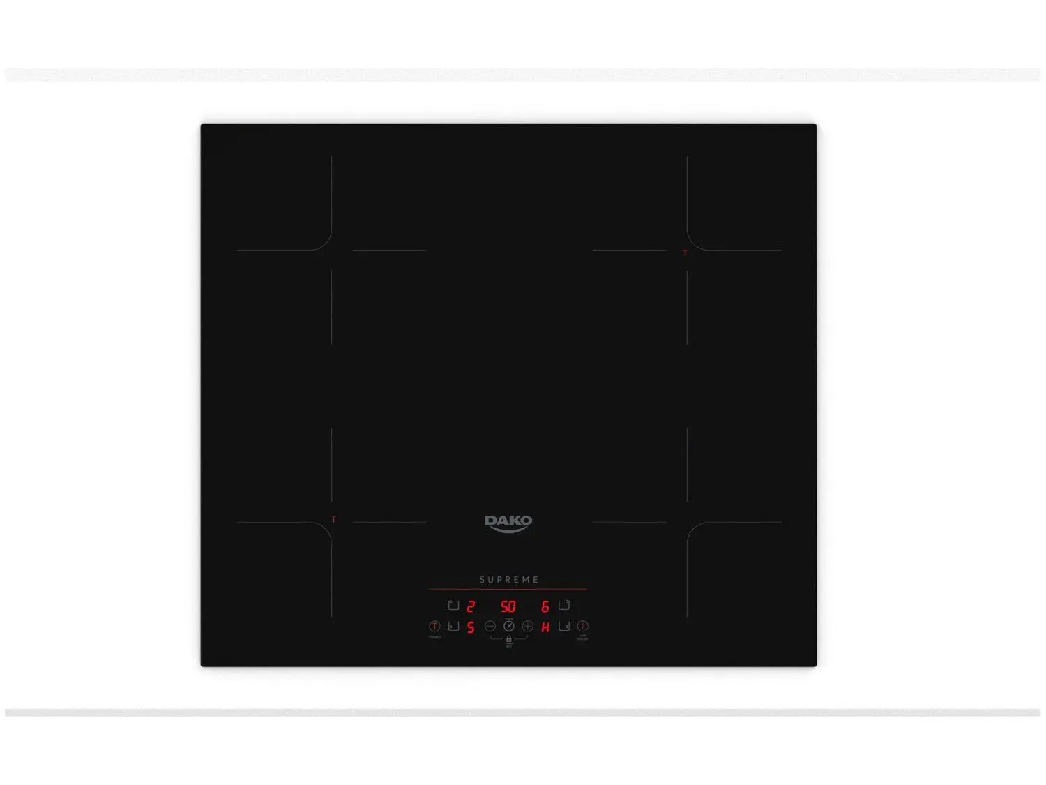 Fogão Cooktop De Indução 4 Bocas Dako Supreme Preto 220v - Imagem 2
