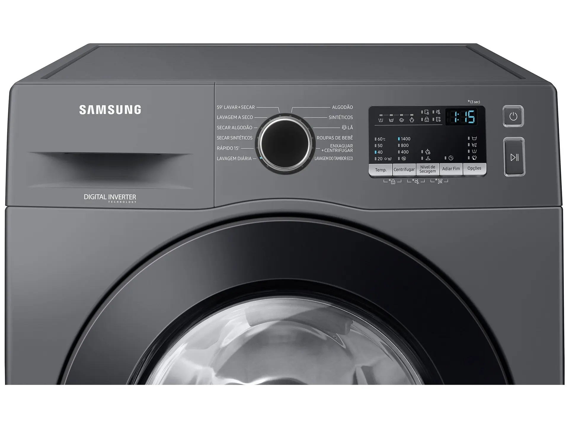 Lava e Seca Samsung WD11M com Digital Inverter WD11M4473PX Inox Look 11/7kg - Imagem 4