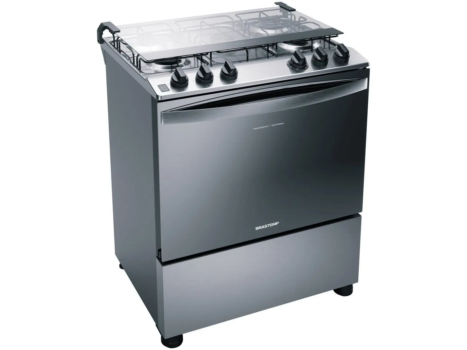 Fogão Brastemp 5 Bocas Inox com Botôes Removíveis - BFS5NCRUNA Bivolt - Imagem 9