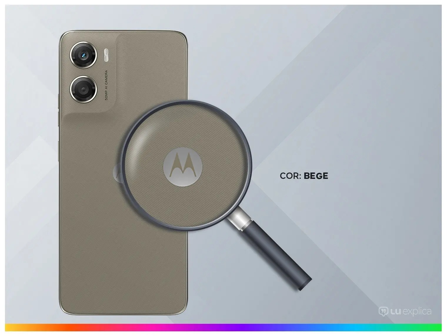 Smartphone Motorola Moto g06 256GB 4GB Ram Bege 6,9" Câm. 50MP + Selfie 8MP - Imagem 2