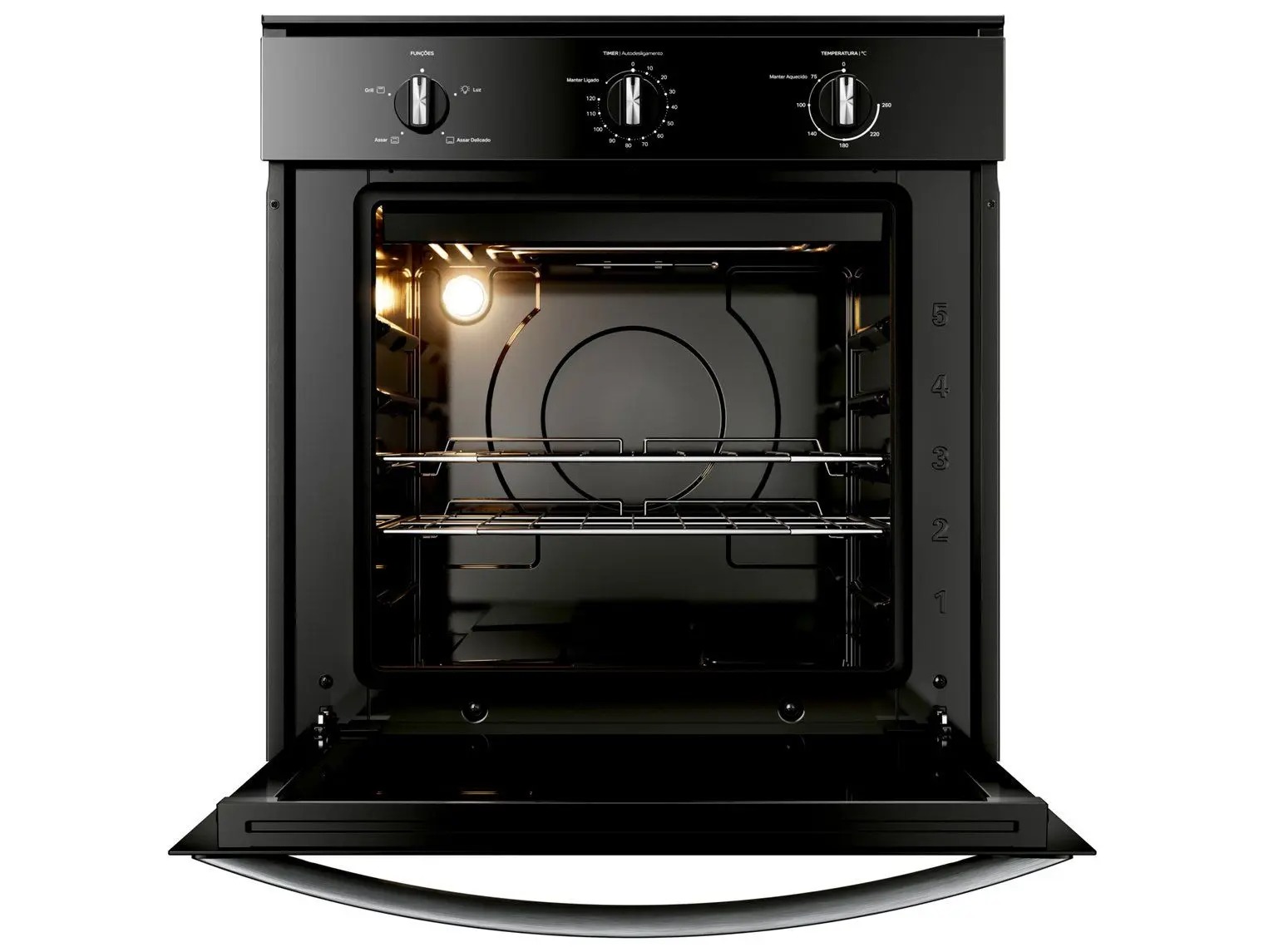 Forno de Embutir Elétrico Consul 84 Litros Preto com Timer Autodesligamento e Grill - COB84BE - Imagem 6