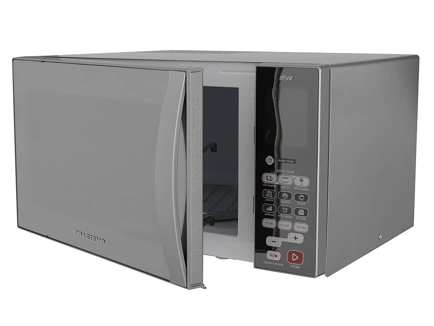 Micro-ondas Brastemp 38 Litros cor Inox Espelhado com Grill - BMJ38AR - Imagem 5