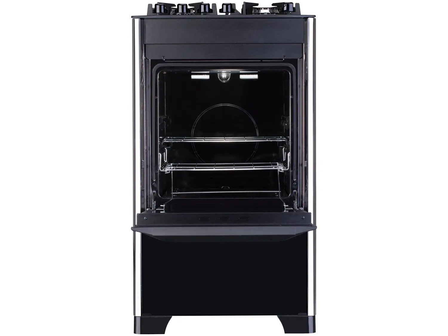 Fogão 4 Bocas Preto Mesa de Vidro Dako Magister - Imagem 3