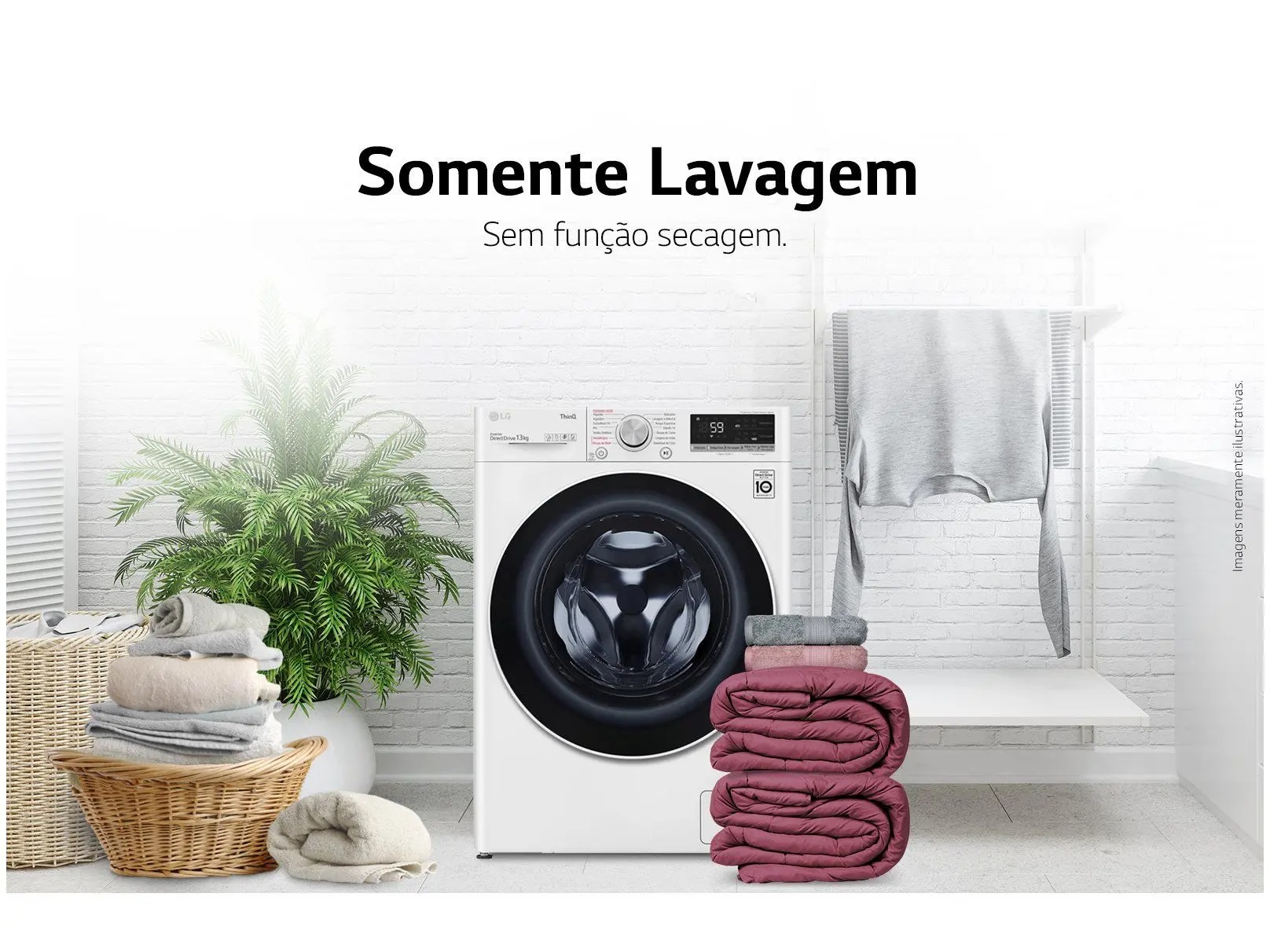 Lavadora Smart VC4 13kg Branca AIDD 220V - LG - Imagem 2