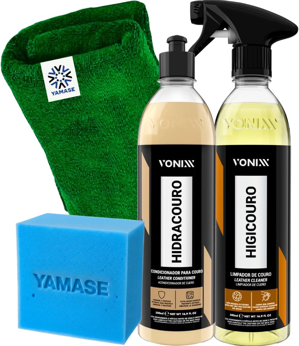 Kit Vonixx Hidracouro e Higicouro 500ml - Manutenção de Couro Automotivo - Imagem 7