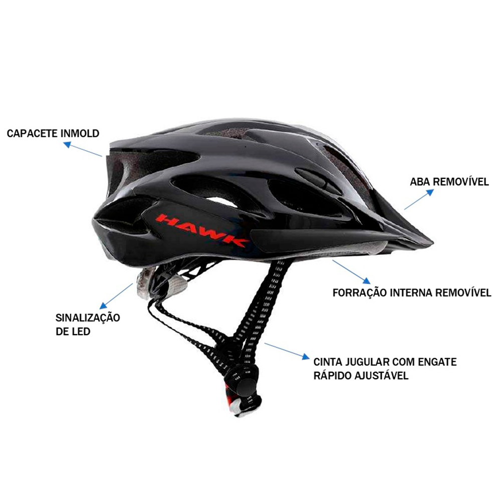 Capacete para Ciclista Aberto M Cairu - Imagem 2