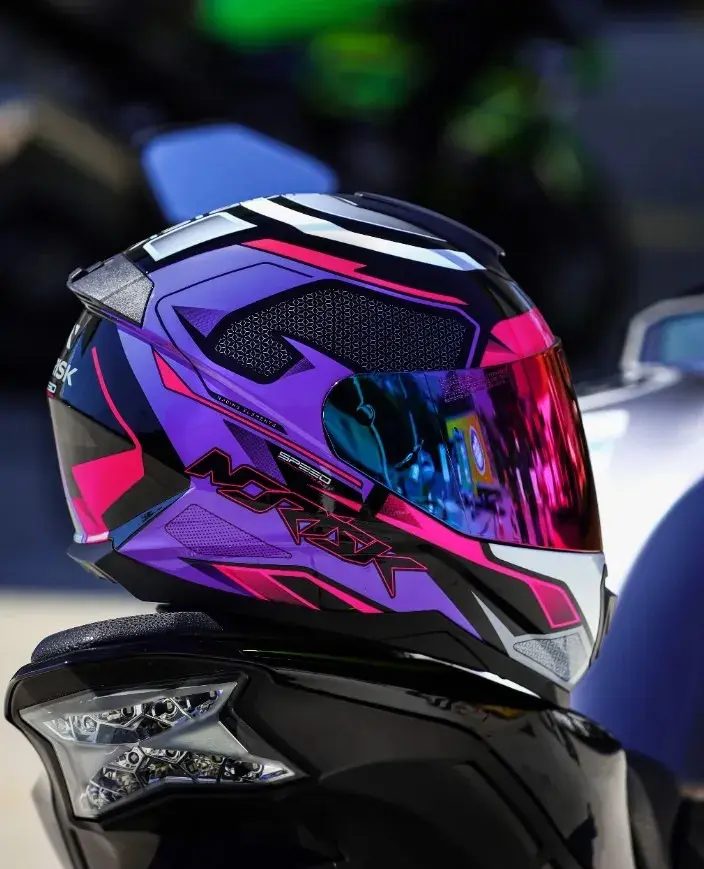 Capacete Integral Norisk Razor SpeedMax Roxo/Rosa - Imagem 4