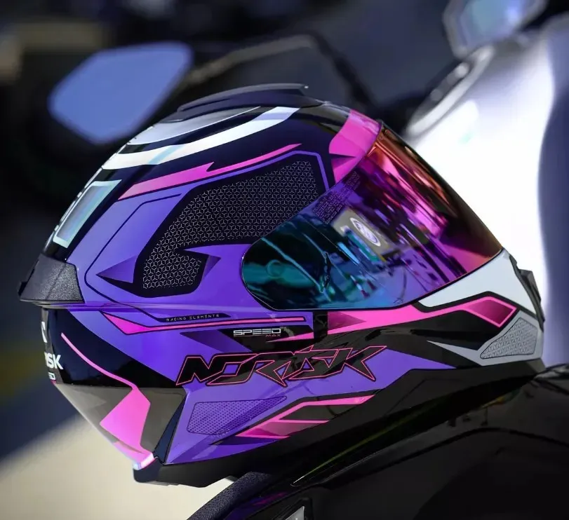 Capacete Integral Norisk Razor SpeedMax Roxo/Rosa - Imagem 3