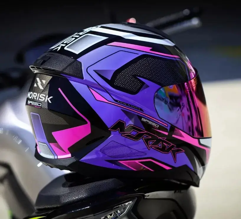 Capacete Integral Norisk Razor SpeedMax Roxo/Rosa - Imagem 2