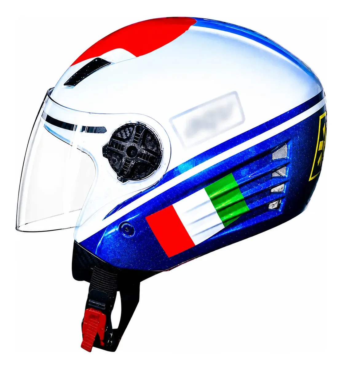 Capacete para moto aberto FW3 X OPEN CLASSIC Aberto branco tamanho 55/56 - Imagem 3