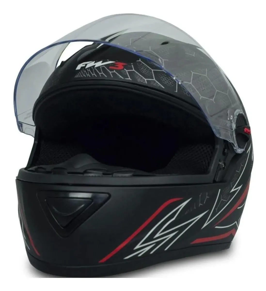 Capacete Fechado Fw3 Com Narigueira Gt Gt2 Gt5 - Imagem 2
