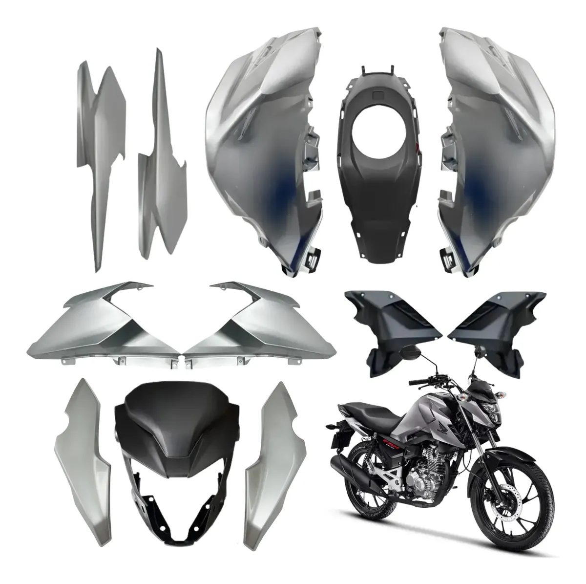 Kit Carenagem Lateral Completo + Tanque Cg Fan 160 2025 2026 - Imagem 3